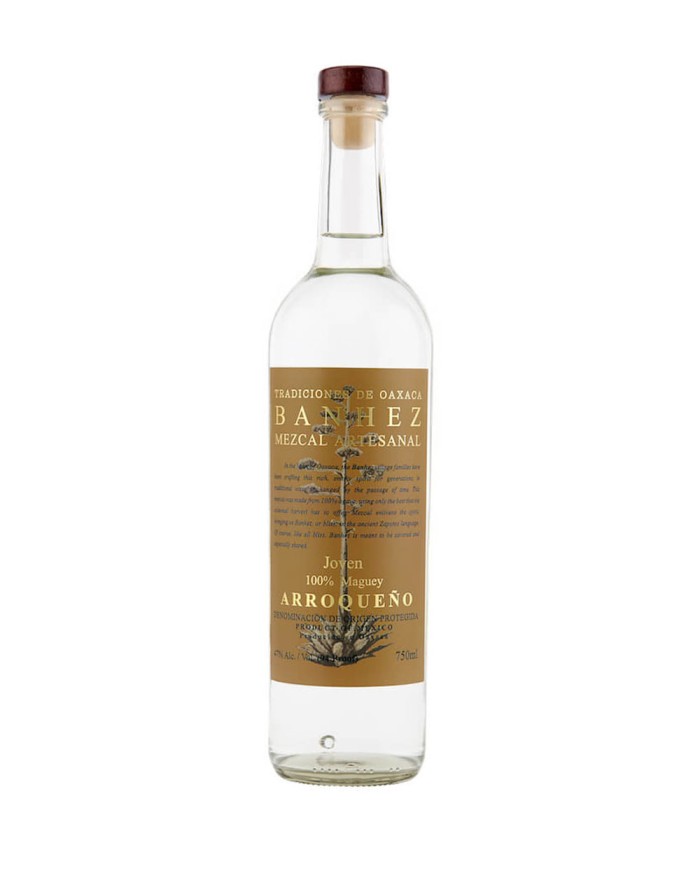 Banhez Mezcal Artesalnal Joven Mahuey Arroqueno Mezcal