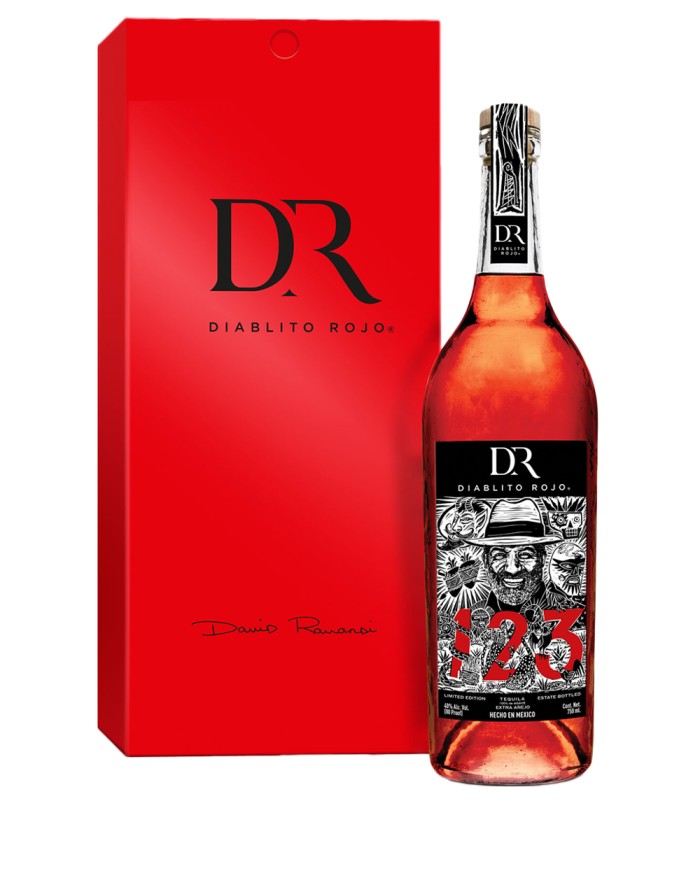 123 Organic Extra Anejo Diablito Rojo Tequila