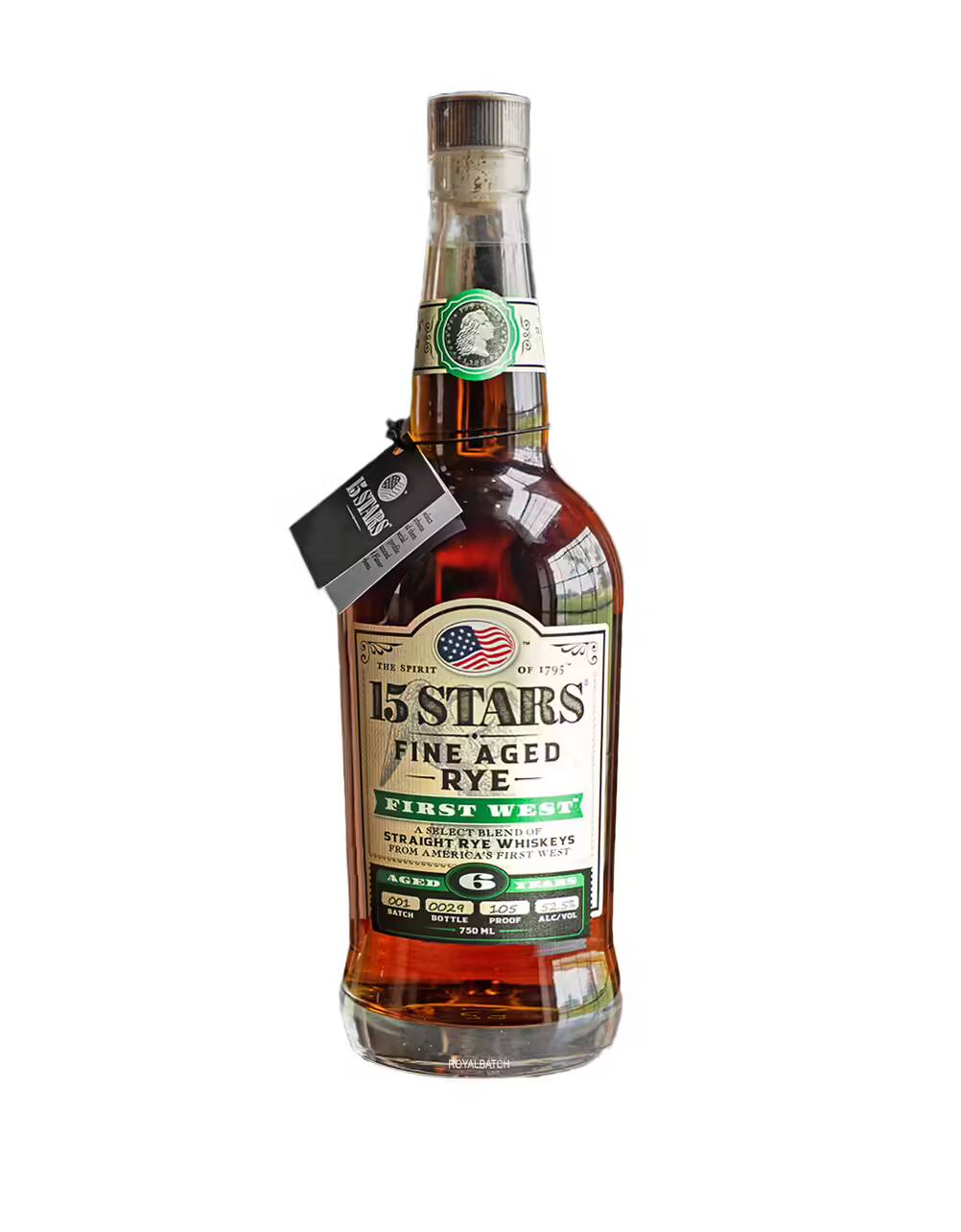 15 Stars Fine Aged Rye First West Straight Whiskey