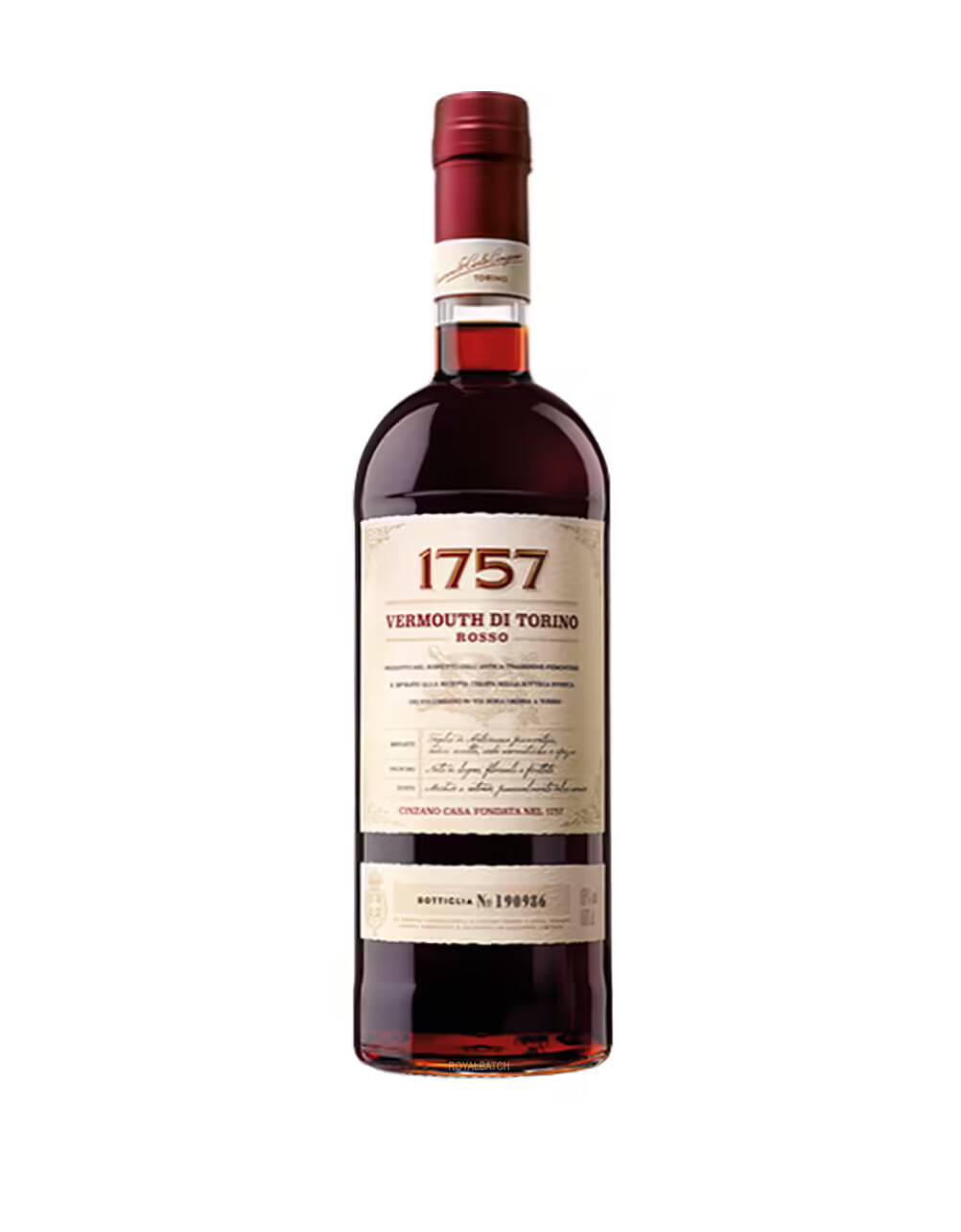 1757 Cinzano Vermouth di Torino Rosso 1L