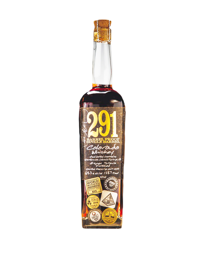 291 Colorado Whiskey, Finished with Aspen Wood Staves, Barrel Proof, Single Barrel
