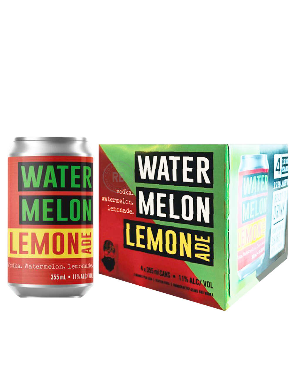 503 Canned Cocktails Watermelon Lemonade (4 Pack) x 12oz