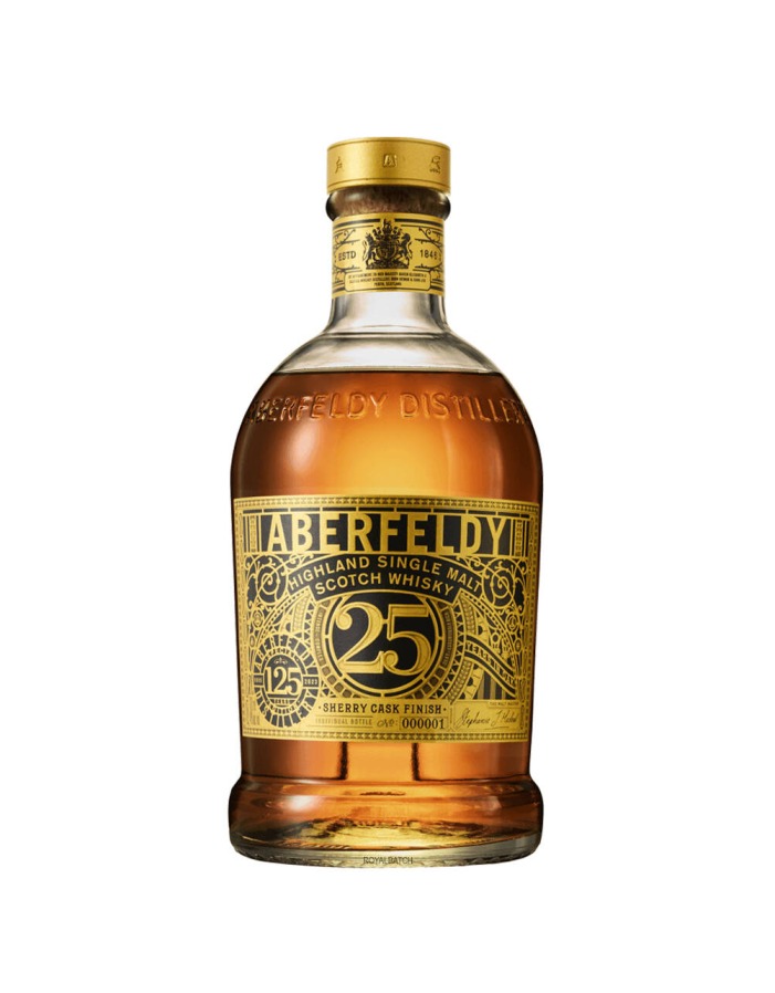 Aberfeldy 25 Year Old Sherry Cask Finish Limited 125th Anniversary Edition Single Malt Scotch Whisky