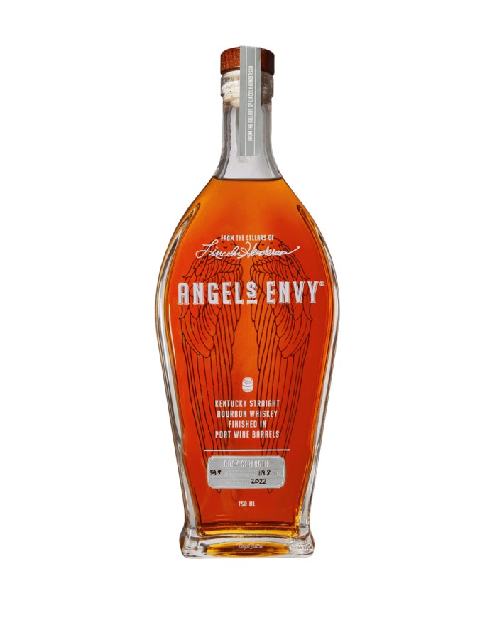 Angels Envy Finished in Port Barrels Bot 2022 Cask Strength Kentucky Bourbon Whiskey