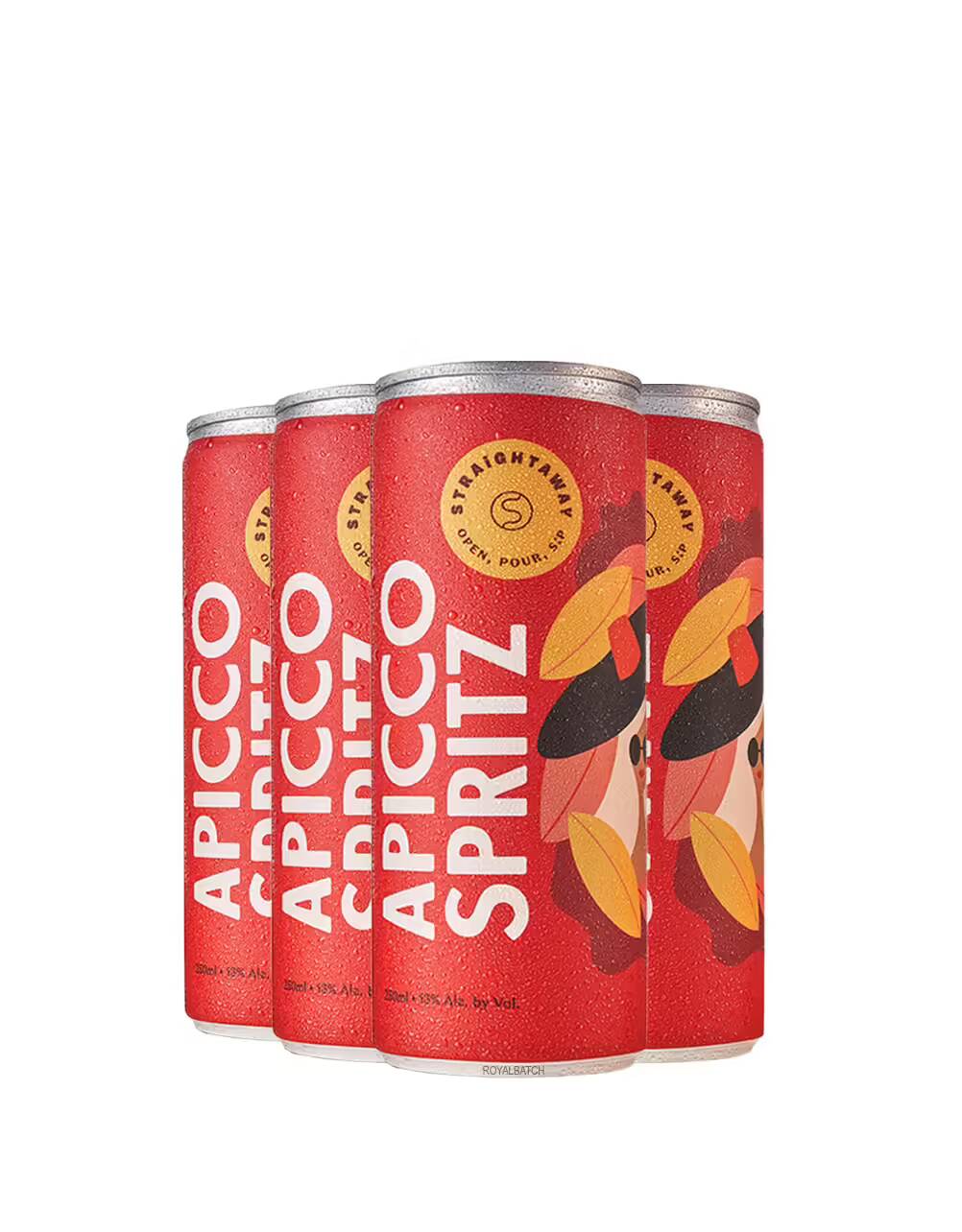 Apicco Spritz Straightaway Cocktails (4 Pack) 250ml
