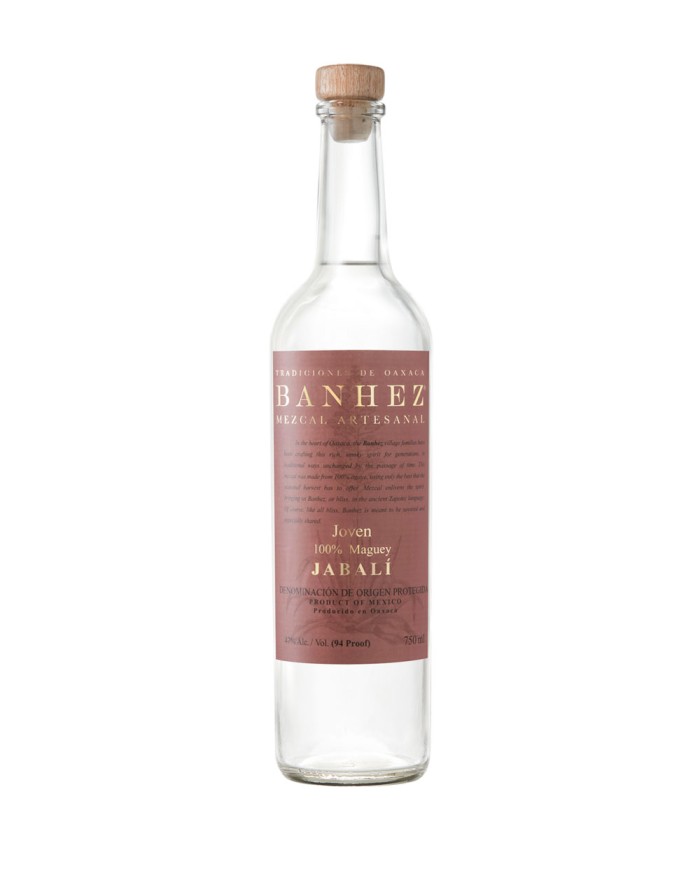 Banhez Mezcal Artesanal Joven Jabali Maguey