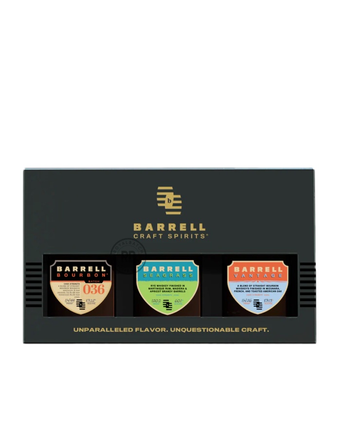 Barrell Craft Spirits Barrell Vantage, Barrell Seagrass and Barrell 036 Gift Set (3 Pack) x 200ml