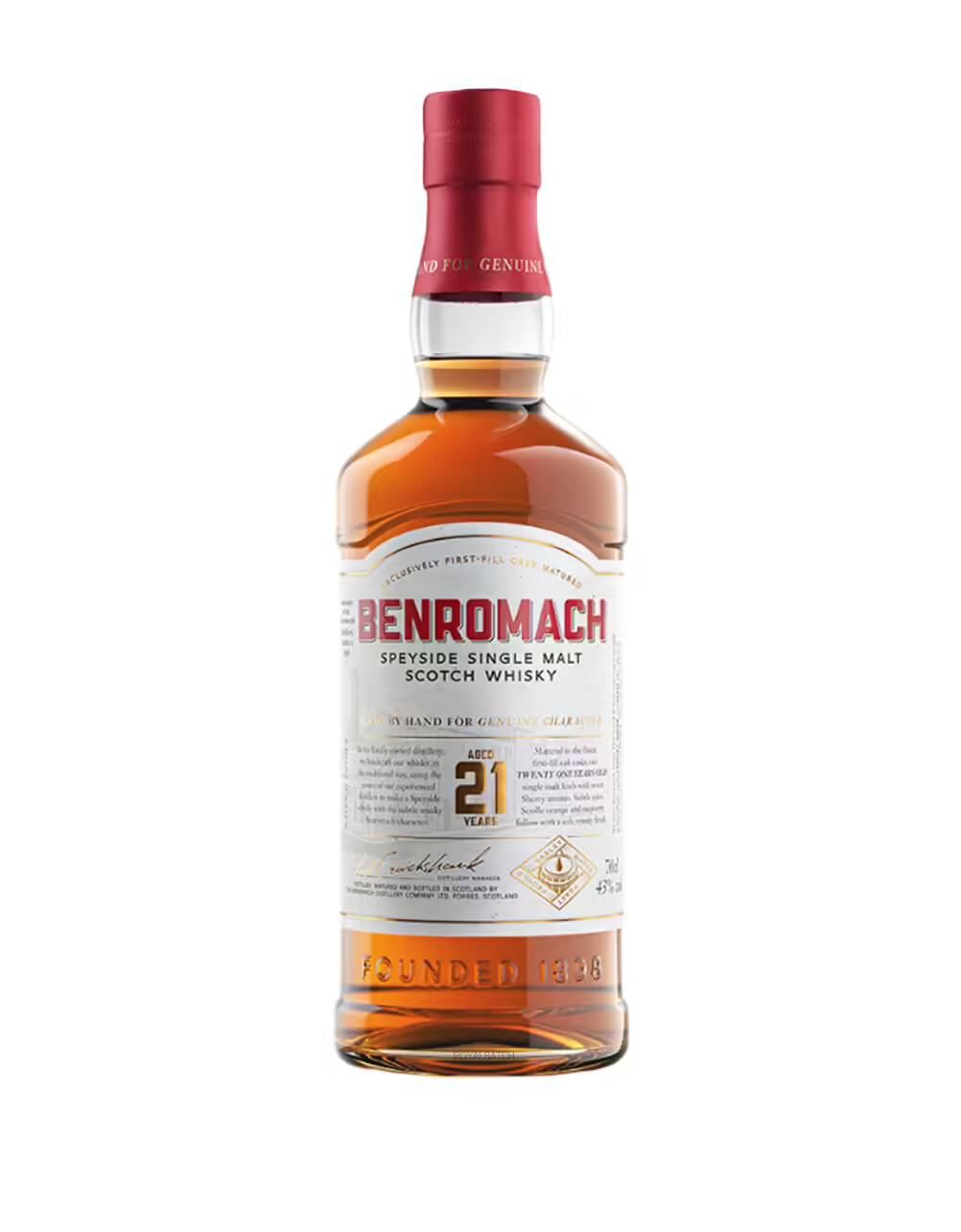 Benromach 21 Year Old Speyside Single Malt Scotch Whisky