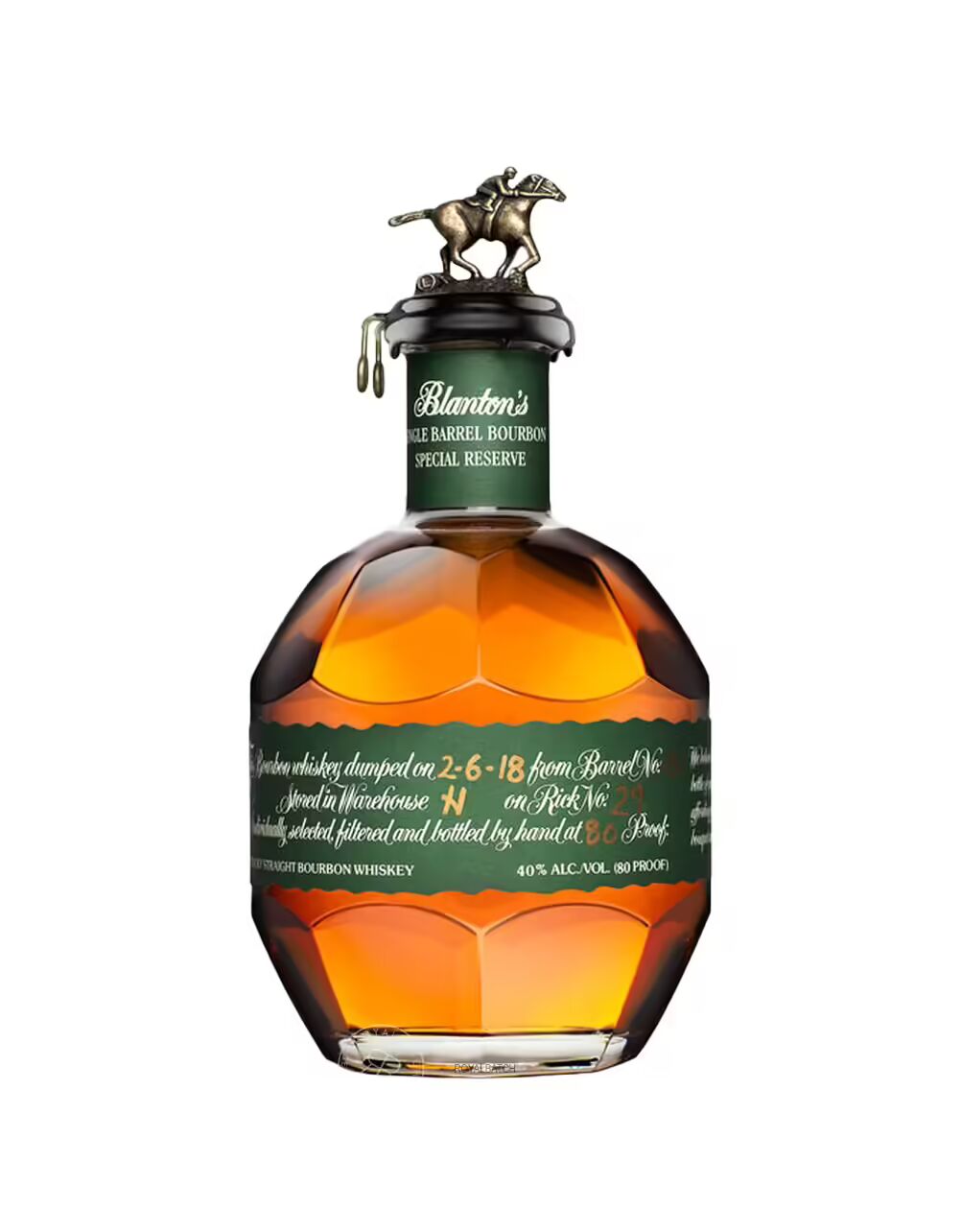 Blantons Green Label Single Barrel Special Reserve Bourbon Whiskey