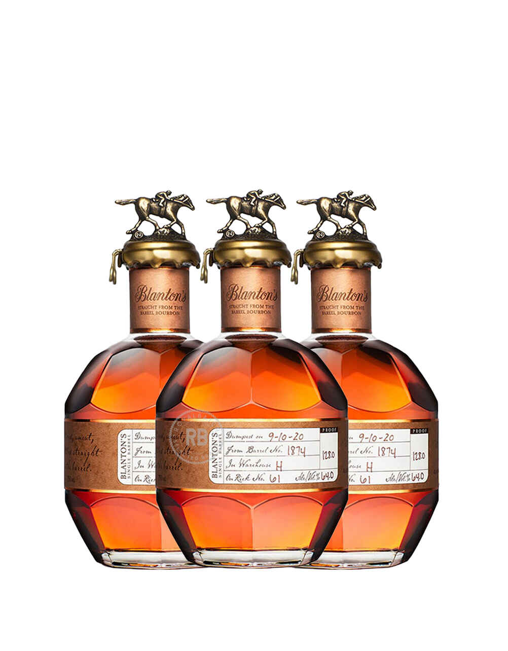Blanton'S Straight From The Barrel Bourbon Whiskey (3 Pack) Bundle #009
