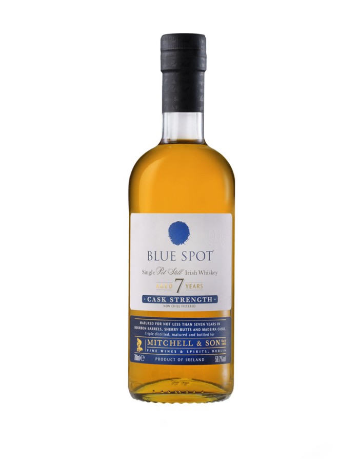 Blue Spot Single Pot Still Irish Whiskey Review aged 7 years Cask Strength 117.4 Proof