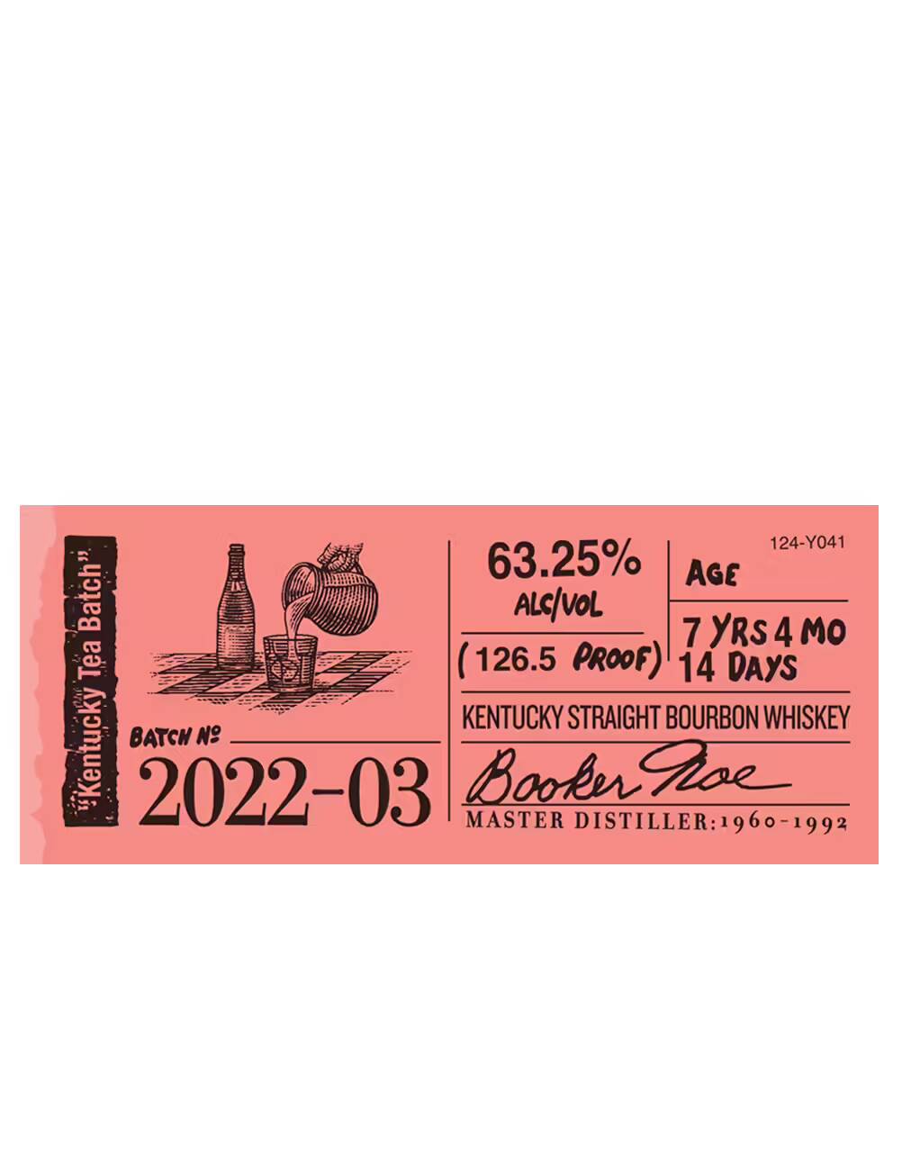 Bookers Noe Tea Batch 2022-03 Straight Bourbon Whiskey