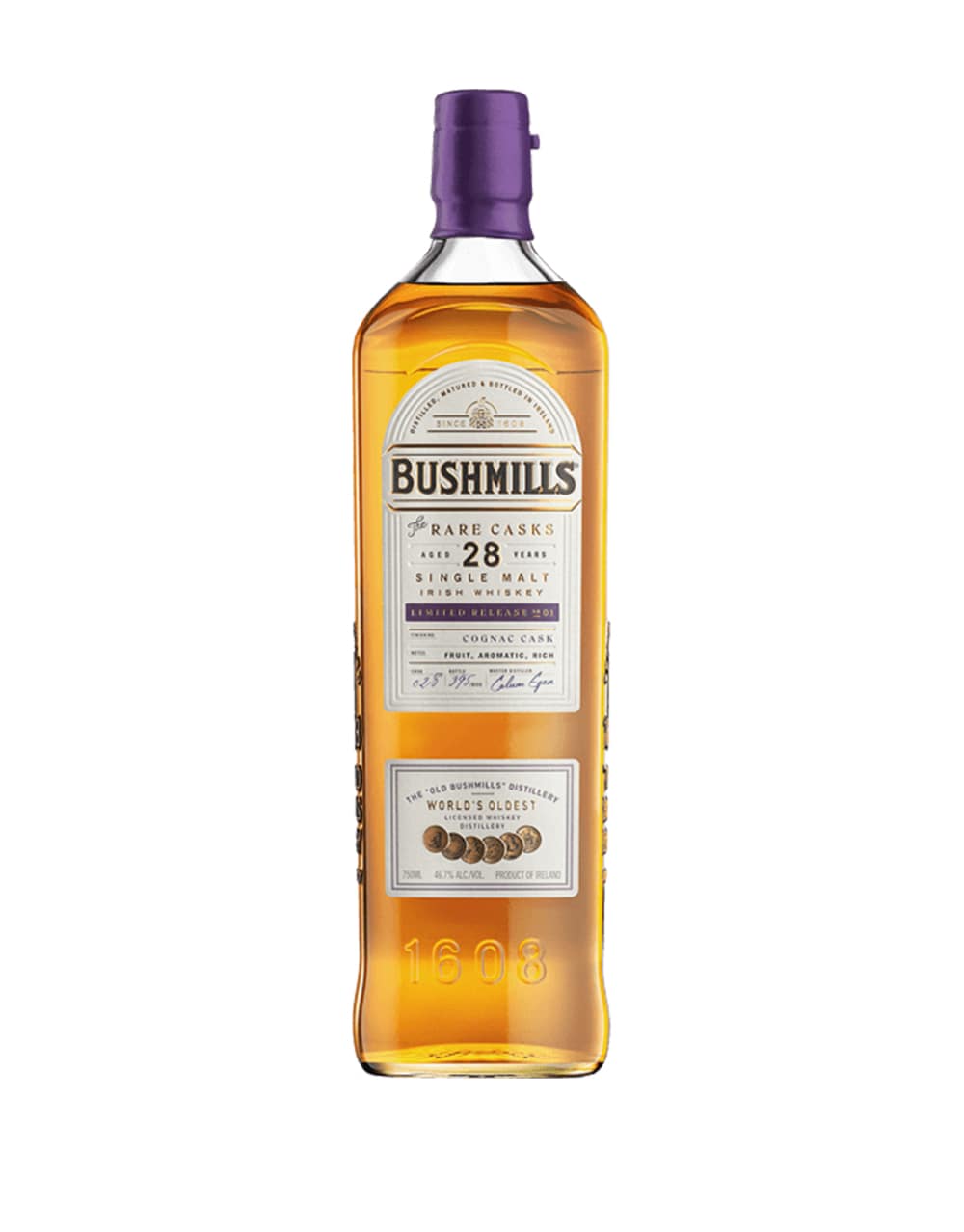 Bushmills 28 Year Old Single Malt Cognac Cask Whiskey
