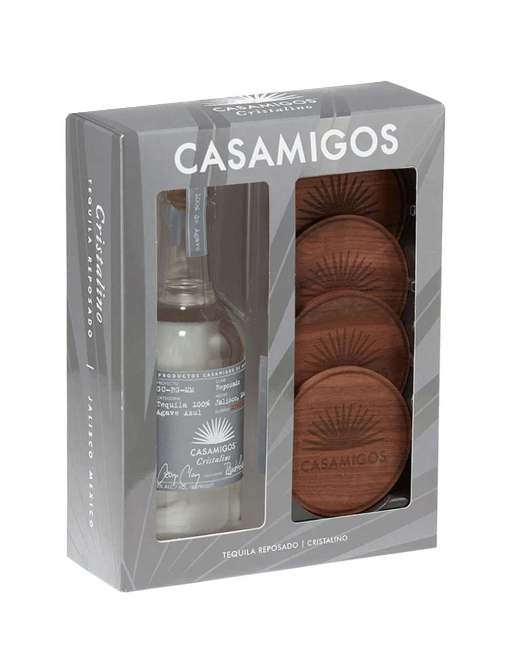 Casamigos Cristalino Reposado Tequila with Coasters