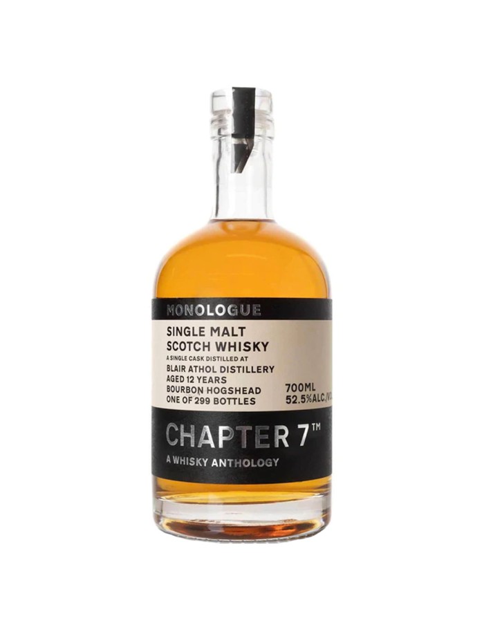 Chapter 7 Monologue Blair Athol Distillery 12 year Bourbon Whiskey