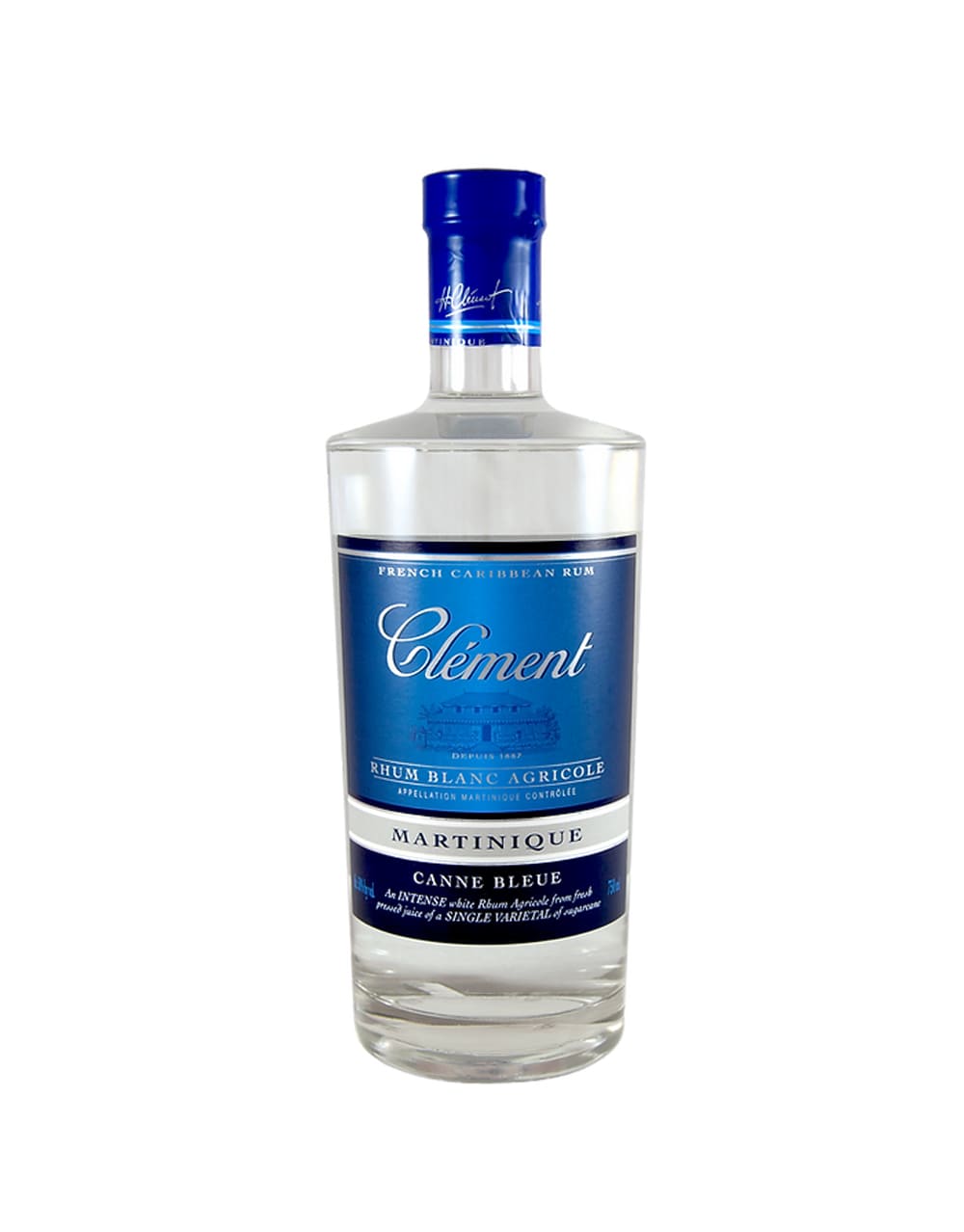 Rhum Clement Blanc Agricole Martinique Canne Bleue