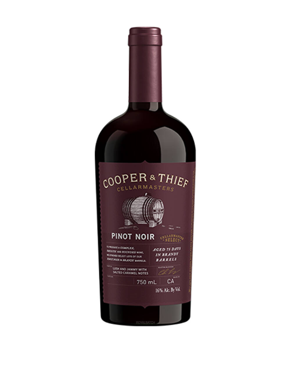 Cooper and Thief Pinot Noir Brandy Barrel Aged Wine