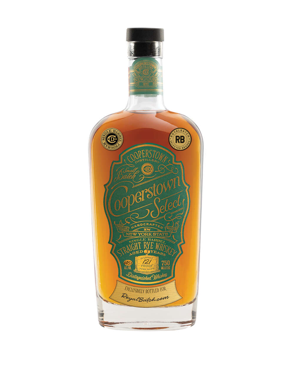Cooperstown Select Rye Whiskey 121 Proof Exclusively Bottled for ROYAL BATCH