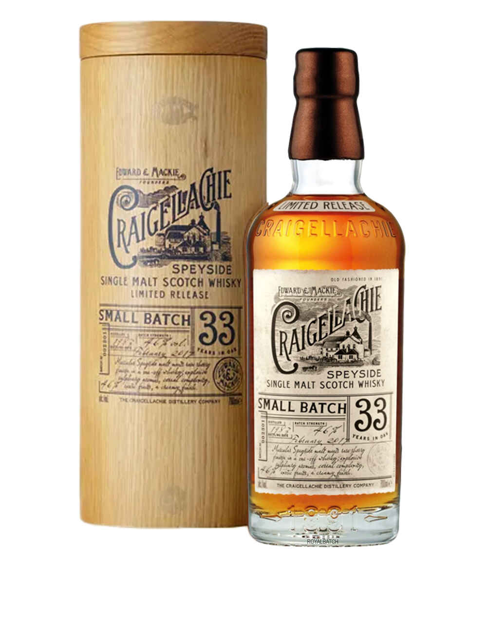Craigellachie 33 Year Old Small Batch Limited Release Single Malt Scotch Whisky