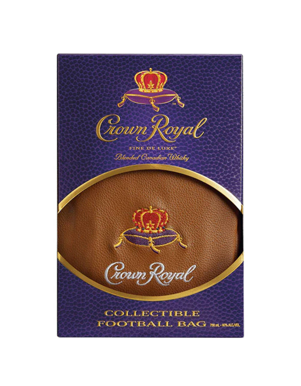 Crown Royal Canadian Whisky Collectible Football Bag Gift Set