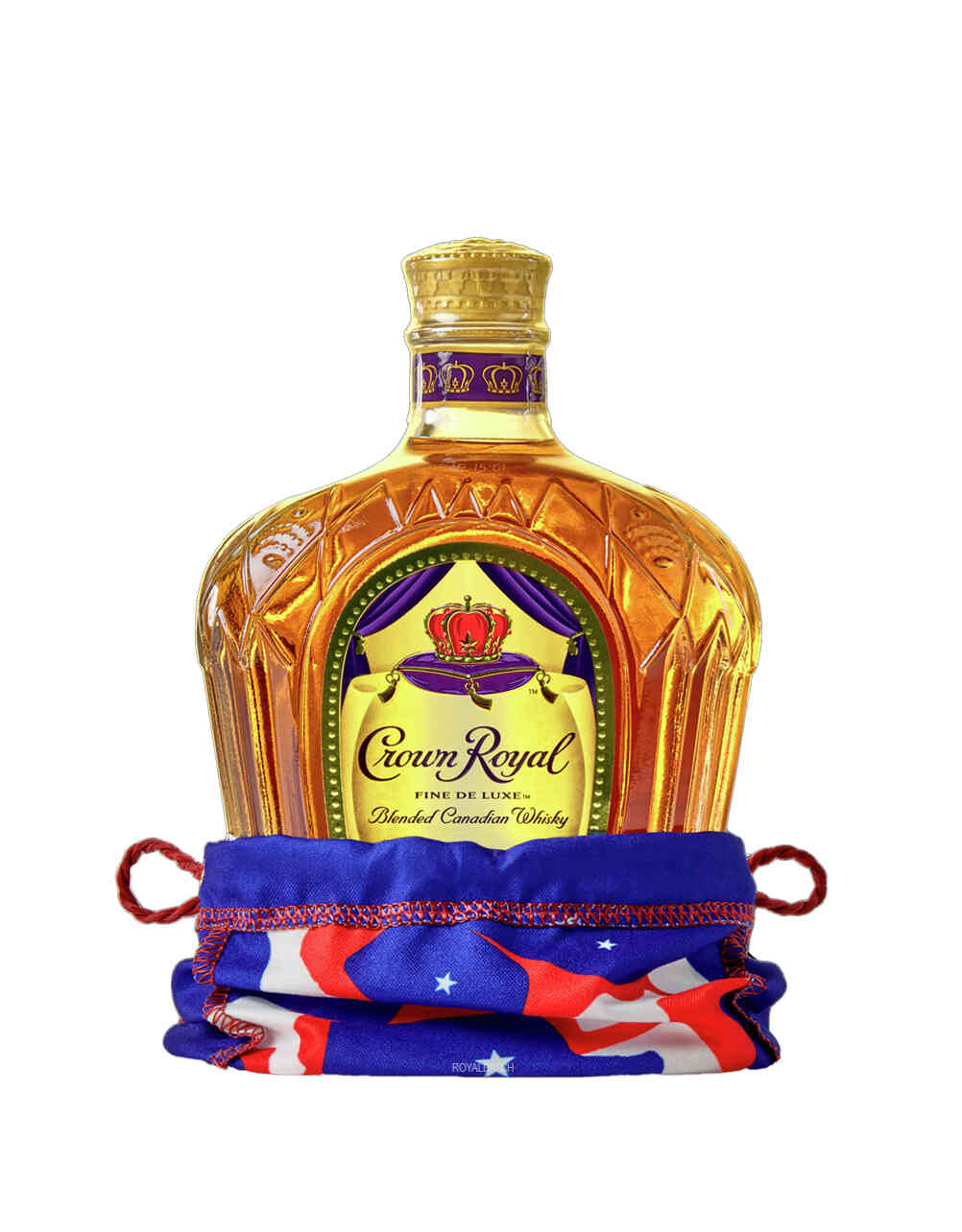 Crown Royal Fine De Luxe Canadian Whisky With Camouflage Bag