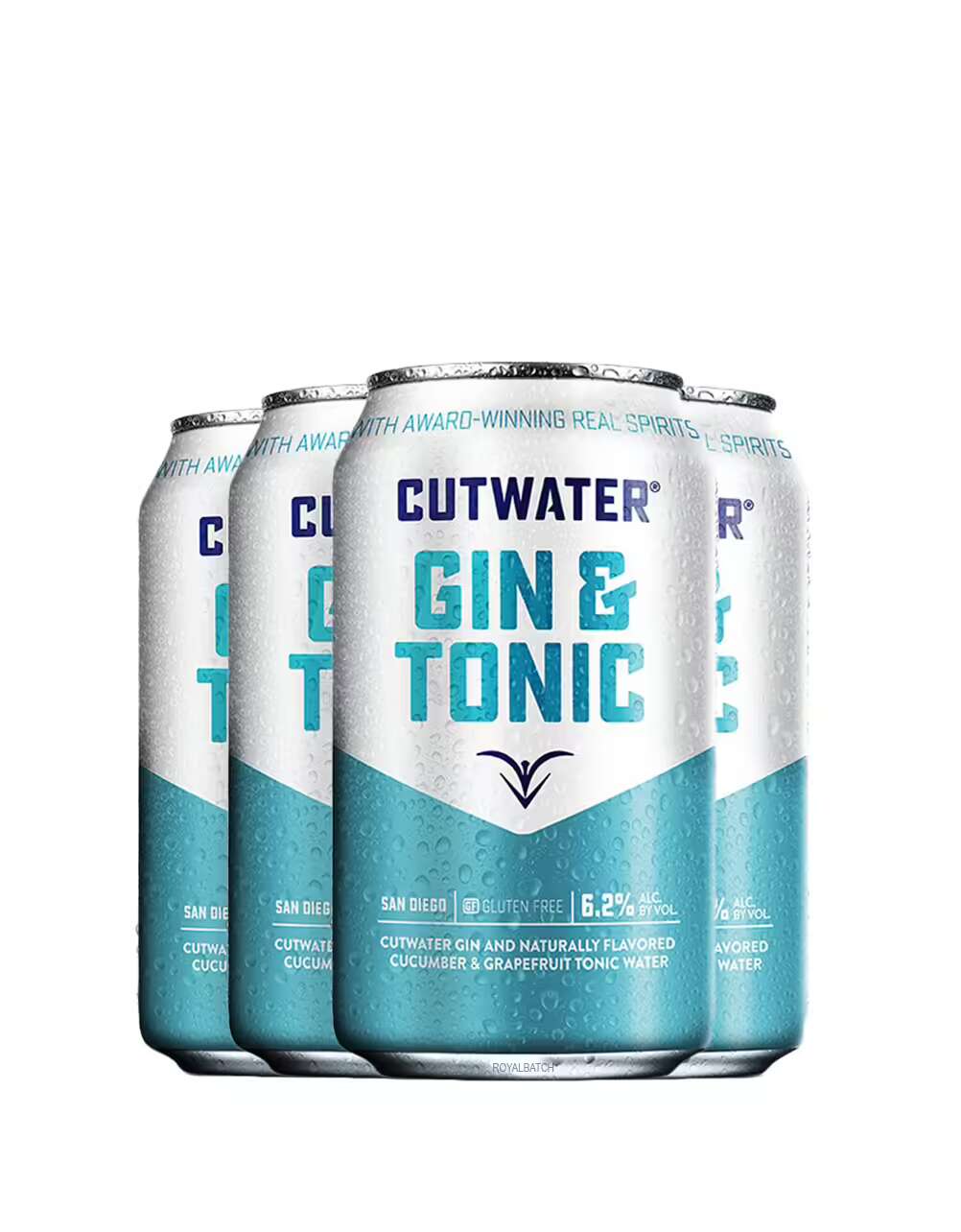 Cutwater Old Grove Gin and Tonic Canned Cocktails (4 Pack) 355ml