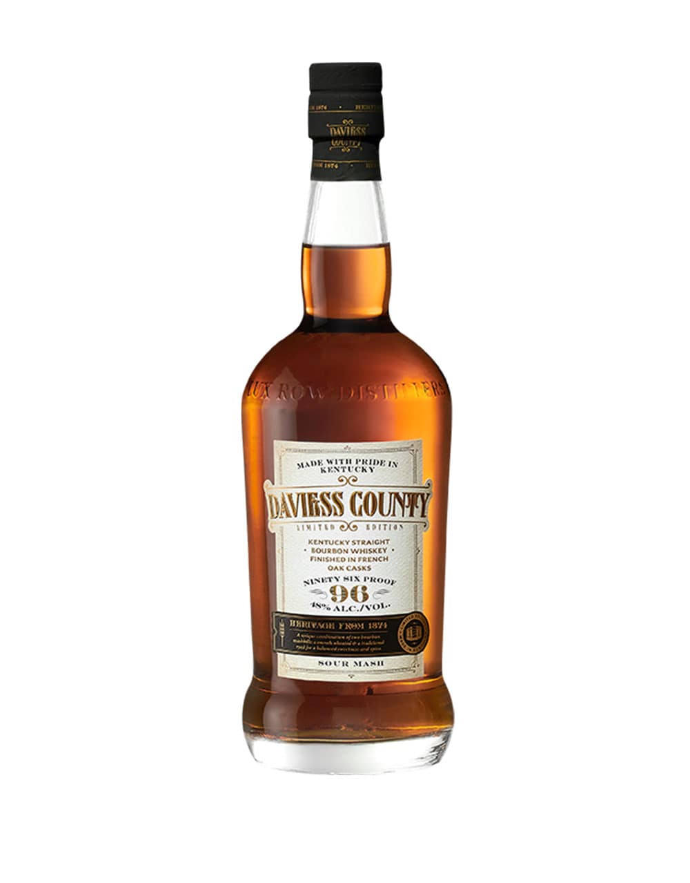 Daviess County sour mash 96 proof limited edition Oak Casks Kentucky Straight Bourbon Whiskey