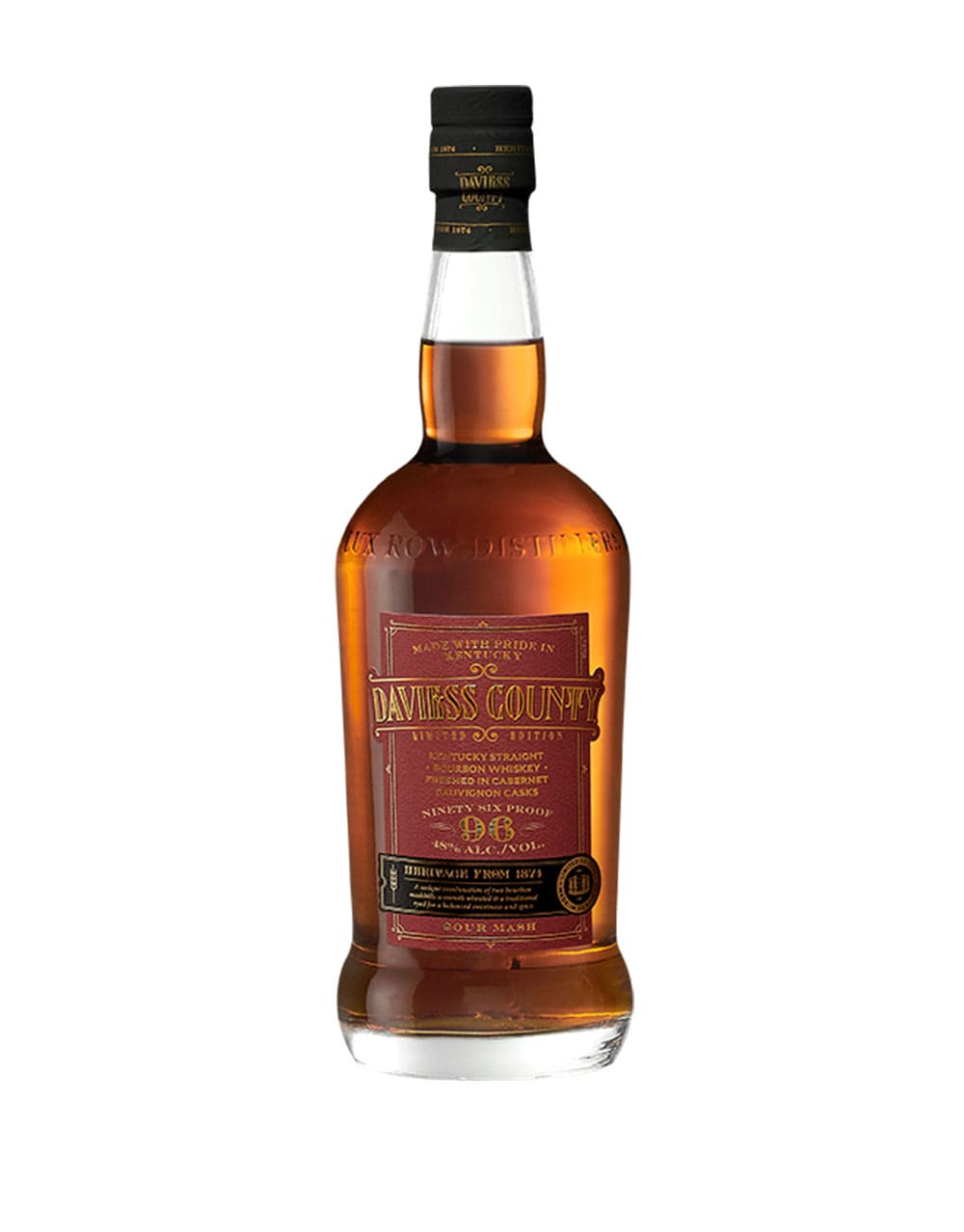 Daviess County sour mash 96 proof limited edition Sauvignon Casks Kentucky Straight Bourbon Whiskey