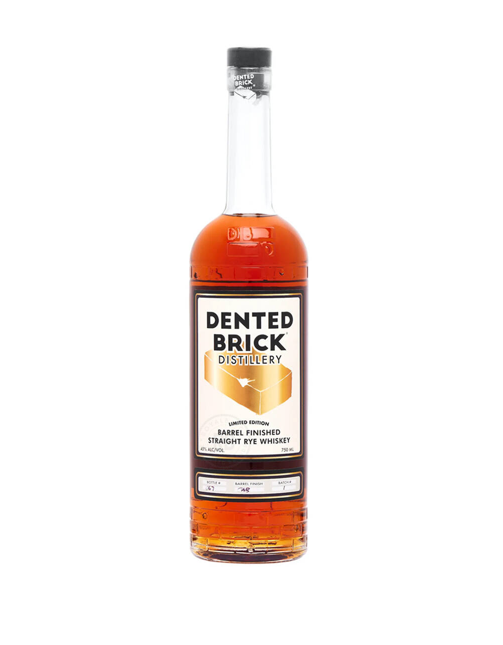 Dented Brick Distillery Barrel Finished Straight Rye Whiskey