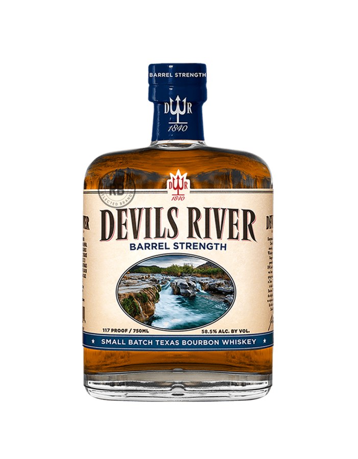 Devils River Barrel Strength Texas Bourbon Whiskey