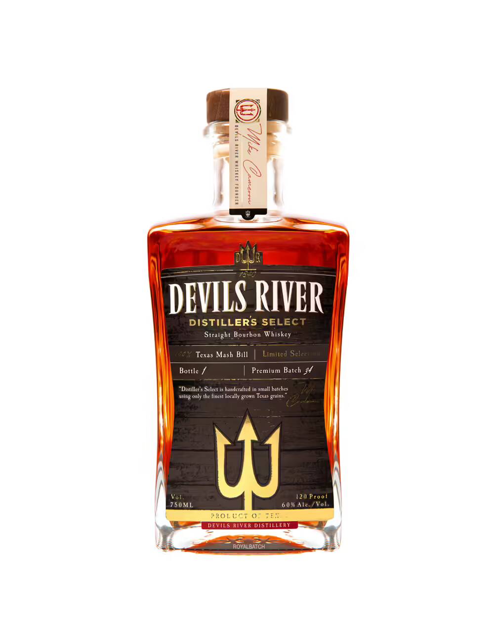 Devils River Distillers Select Texas Mash Bill Limited Selection Straight Bourbon Whiskey