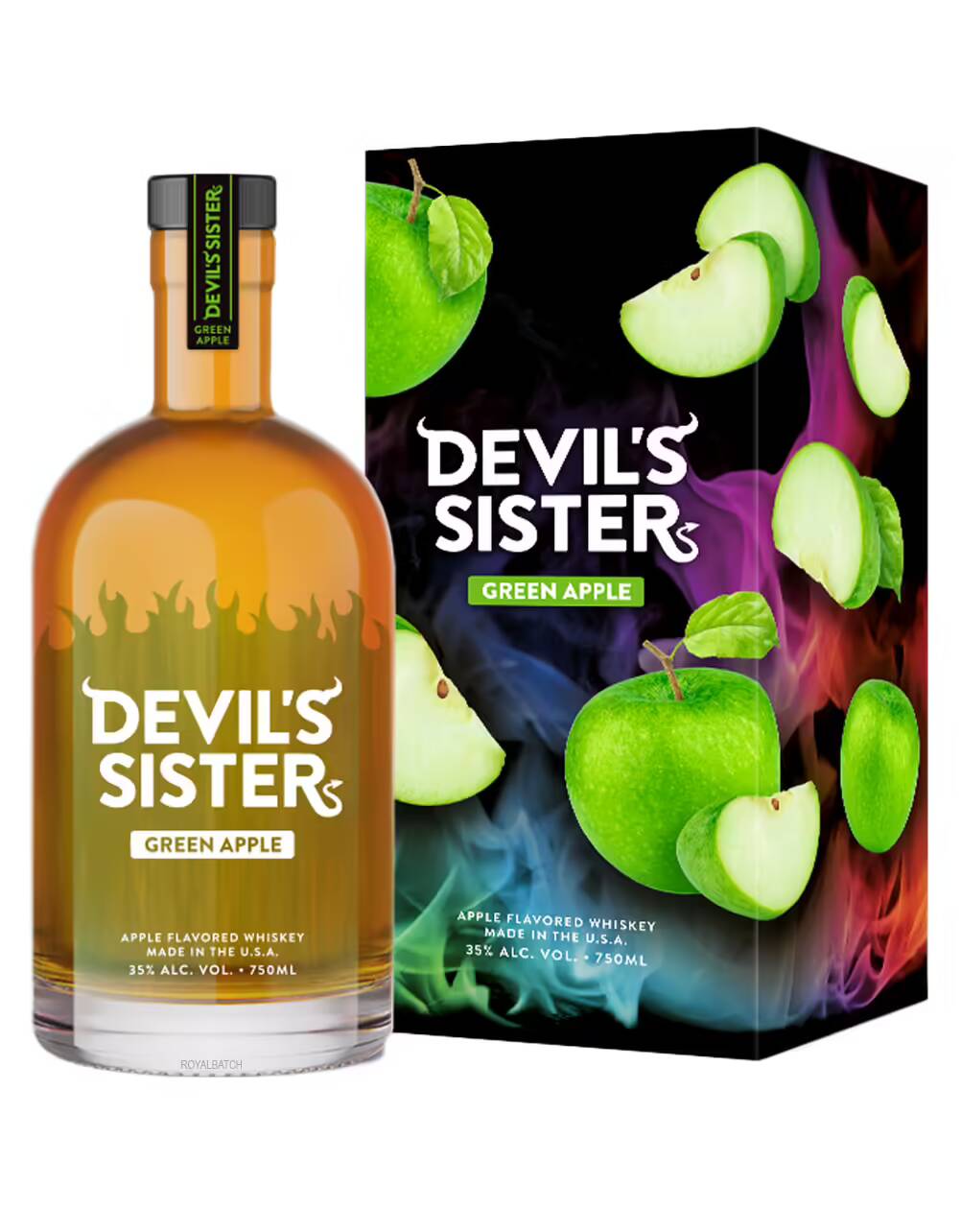 Devils Sister Green Apple Flavored Whiskey