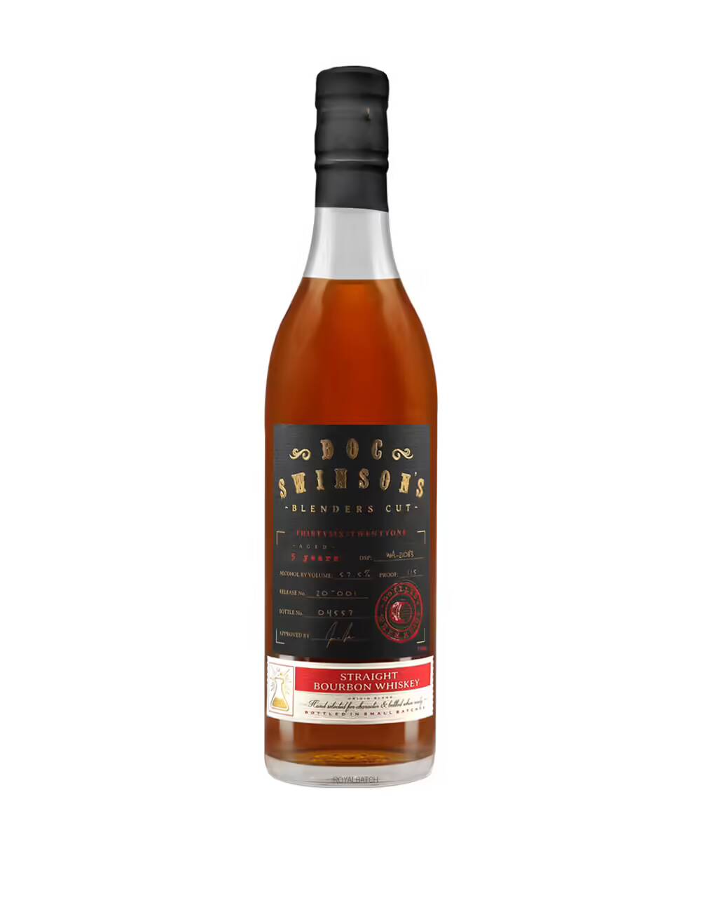 Doc Swinsons Blenders Cut Straight Bourbon Whiskey