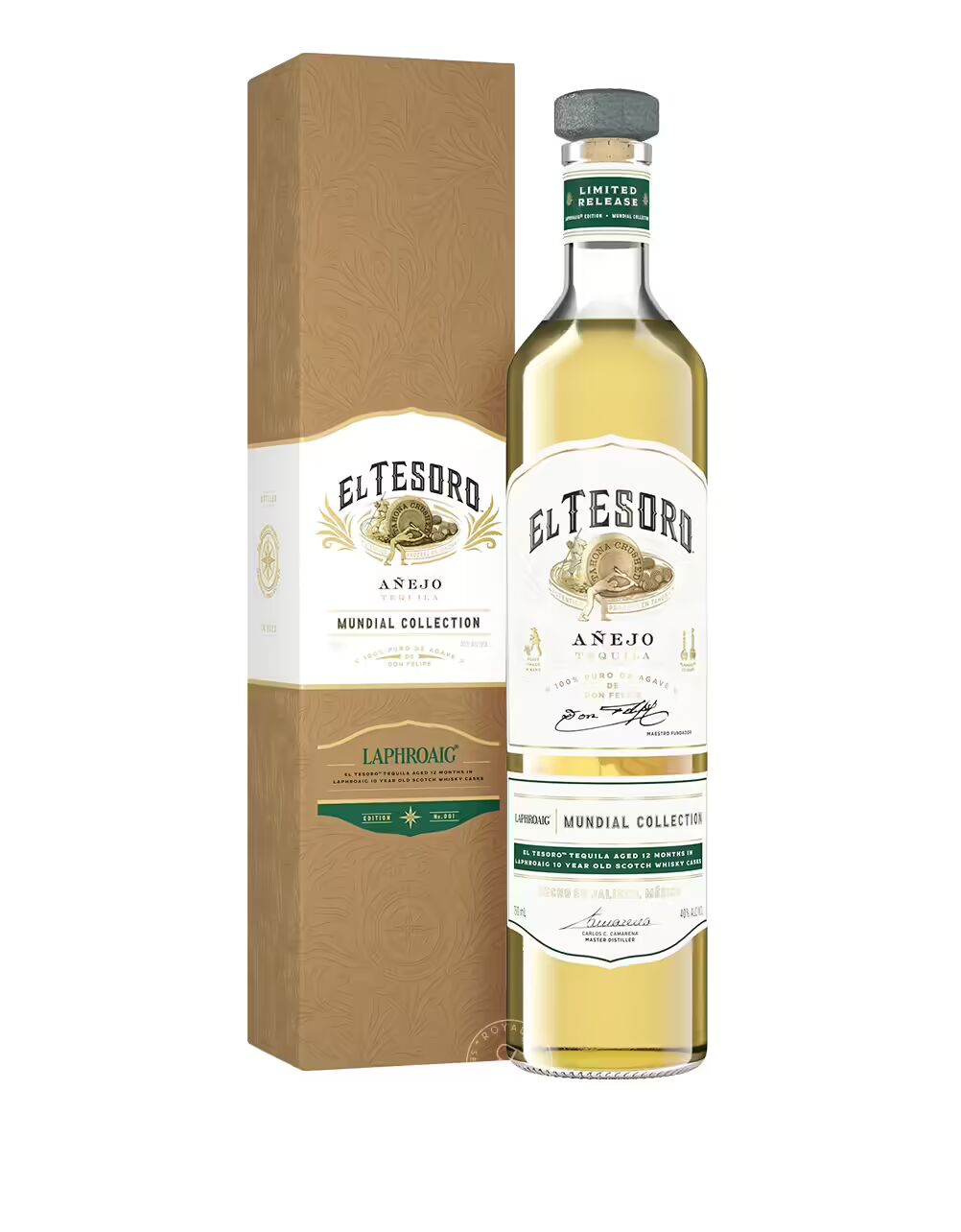 El Tesoro Laphroaig Edition Mundial Collection Anejo Tequila