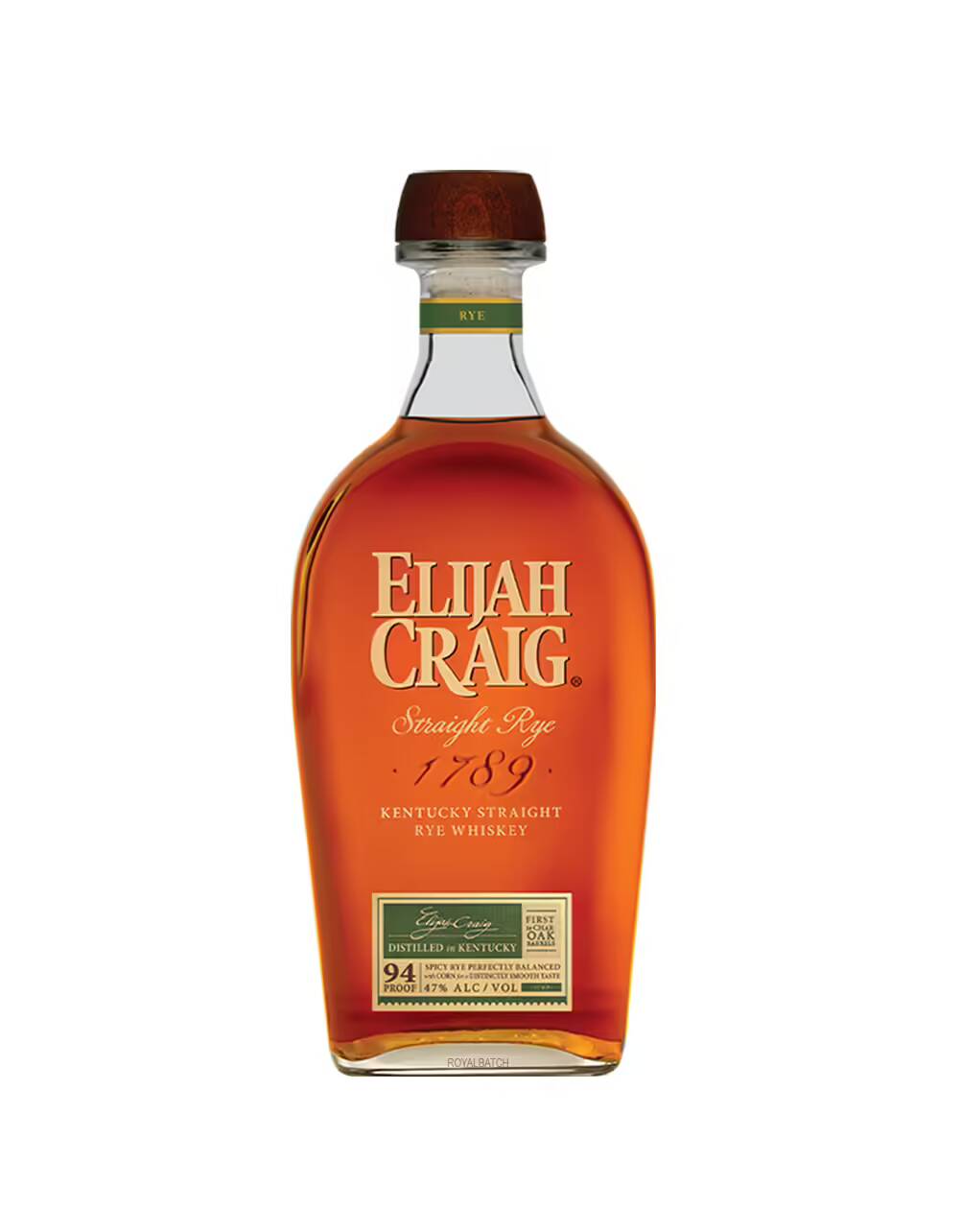 Elijah Craig Straight Rye Whiskey