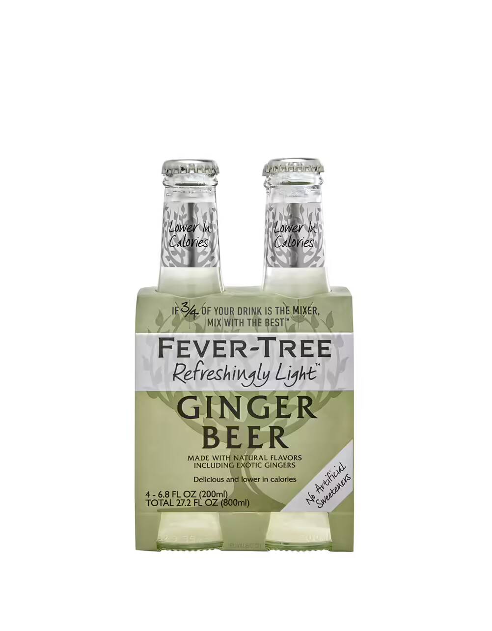 Fever Tree Refreshingly Light Ginger Beer (4 Pack) 200ml