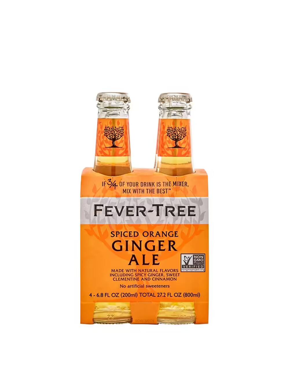Fever Tree Spiced Orange Ginger Ale (4 Pack) 200ml