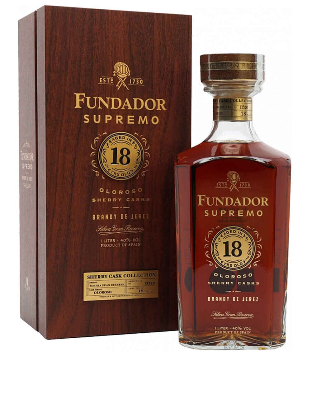 Fundador Supremo 18 Year Oloroso Sherry Cask Brandy