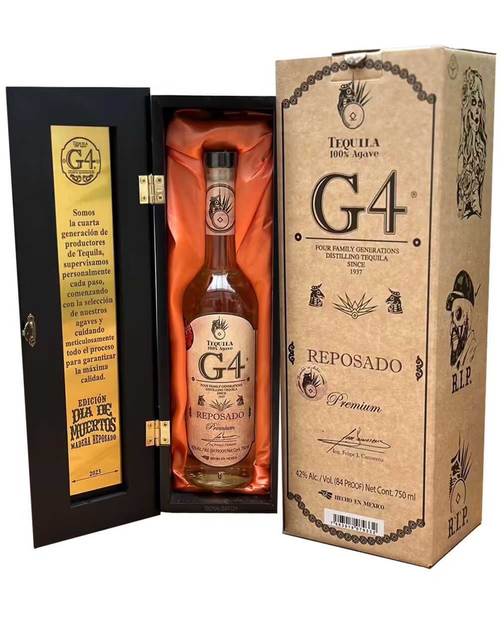 G4 Reposado 2023 Edition Dia de Muertos de Madera Tequila