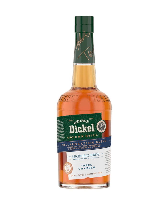 George Dickel x Leopold Bros Collaboration Blend Column Still Three Chamber Rye Whisky