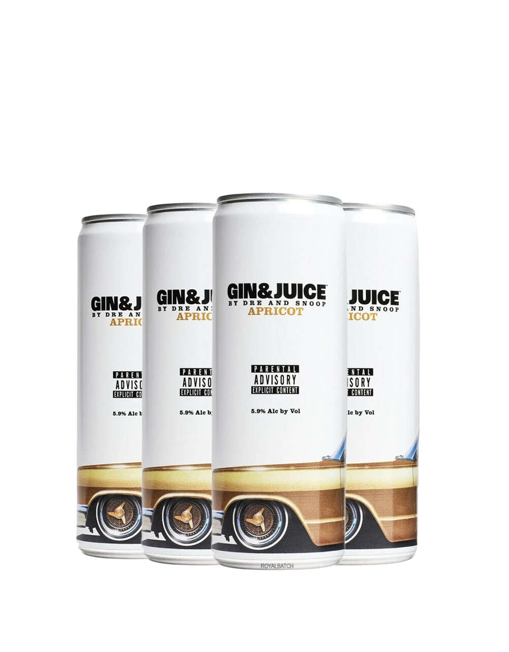 Gin and Juice Apricot by Dre and Snoop 4 Pack of 355ml 