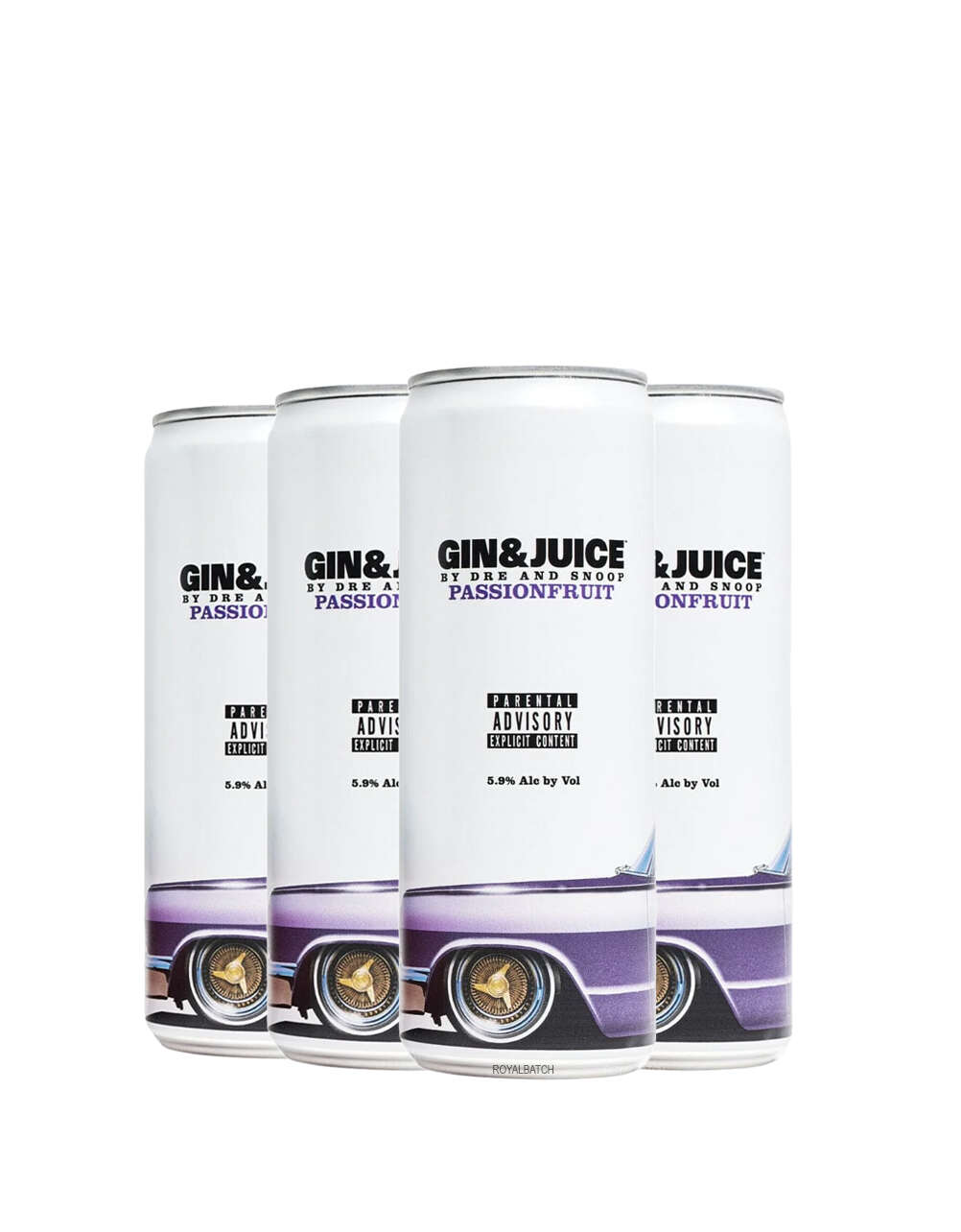Gin and Juice Passion Fruit by Dre and Snoop 4 Pack of 355ml