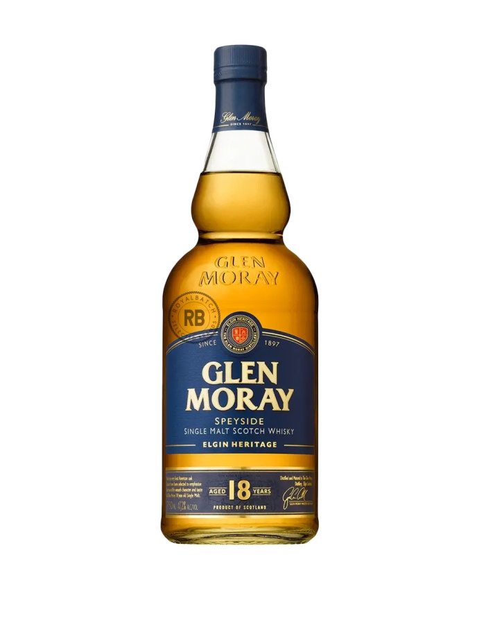 Glen Moray 18 Year Old Speyside Single Malt Scotch Whisky