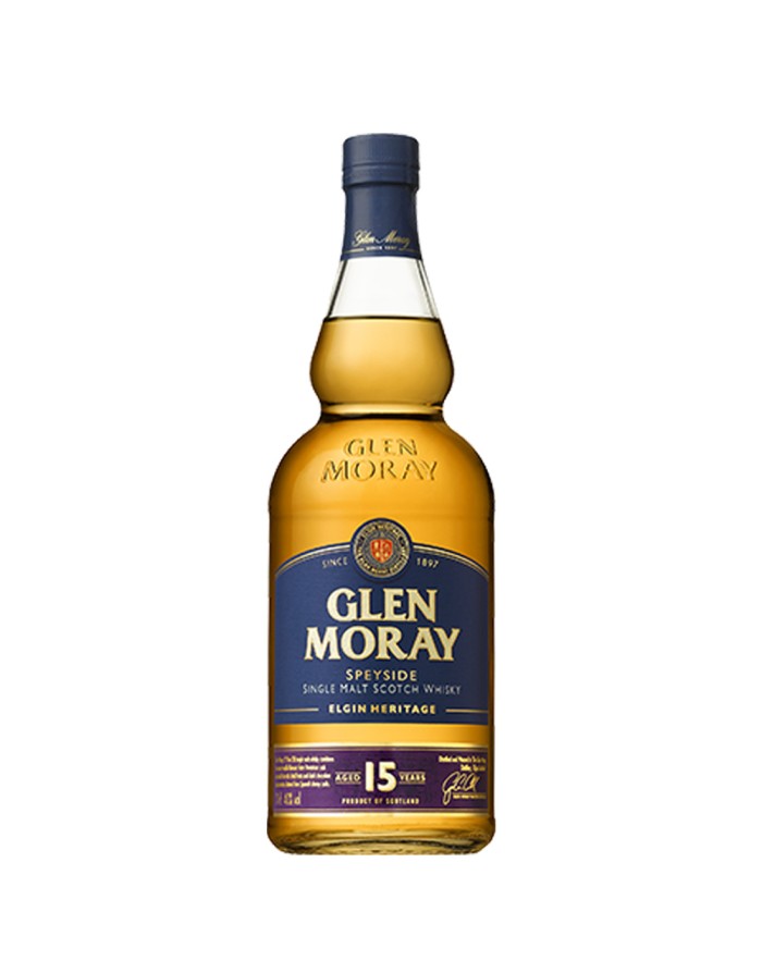 Glen Moray Speyside Elgin Heritage 15 years old Single Malt Scotch Whisky