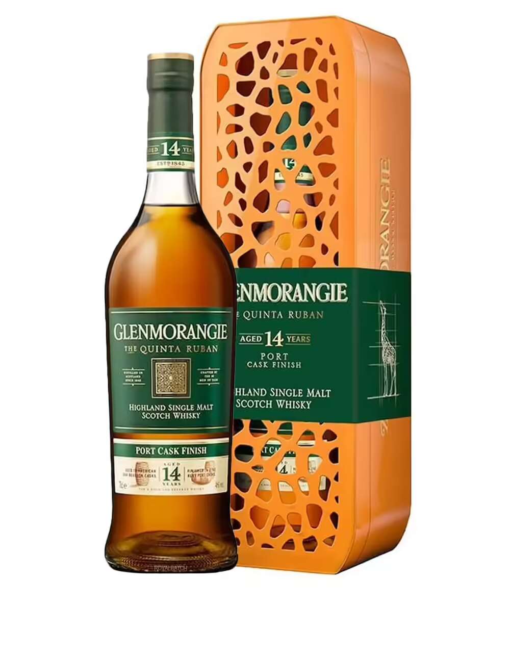 Glenmorangie 14 Year Old The Quinta Ruban Giraffe Tin Scotch Whisky