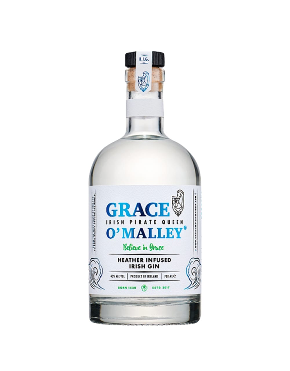 Grace O'Malley Irish Pirate Queen Heather Infused Irish Gin
