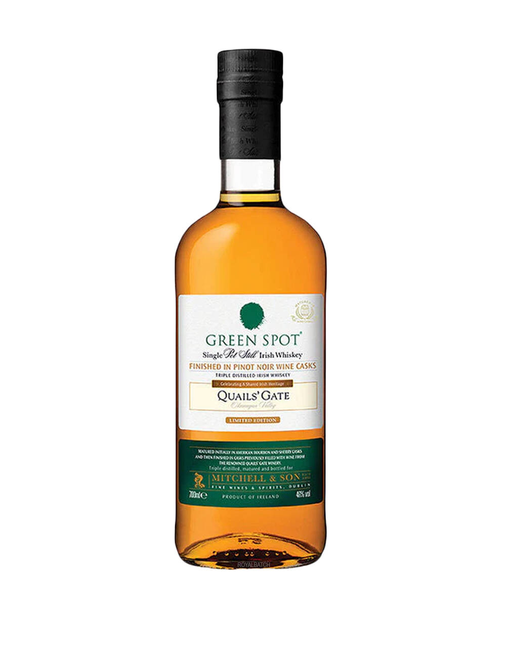 Green Spot Quails Gate Single Pot Still Irish Whiskey