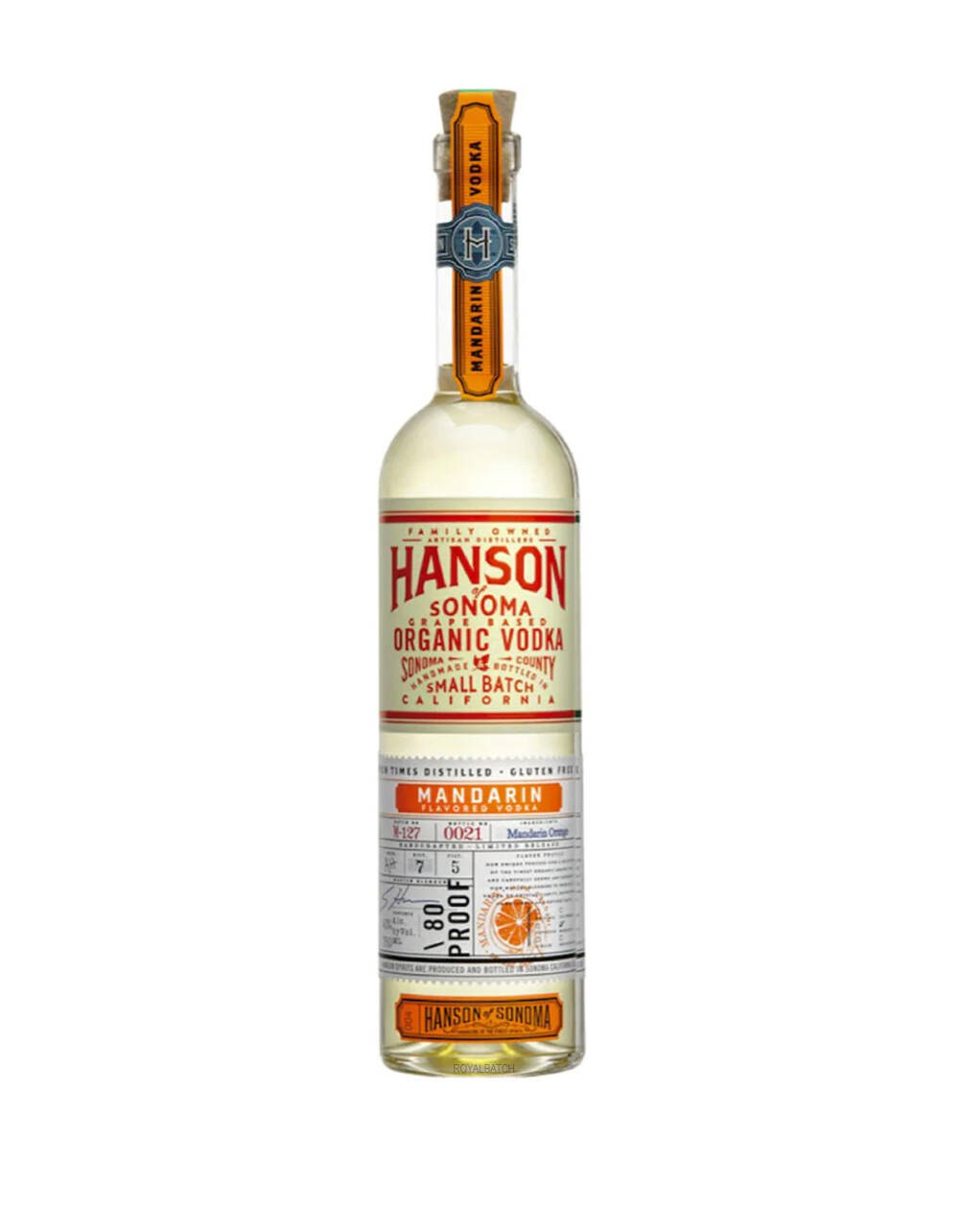 Hanson of Sonoma Organic Mandarin Vodka