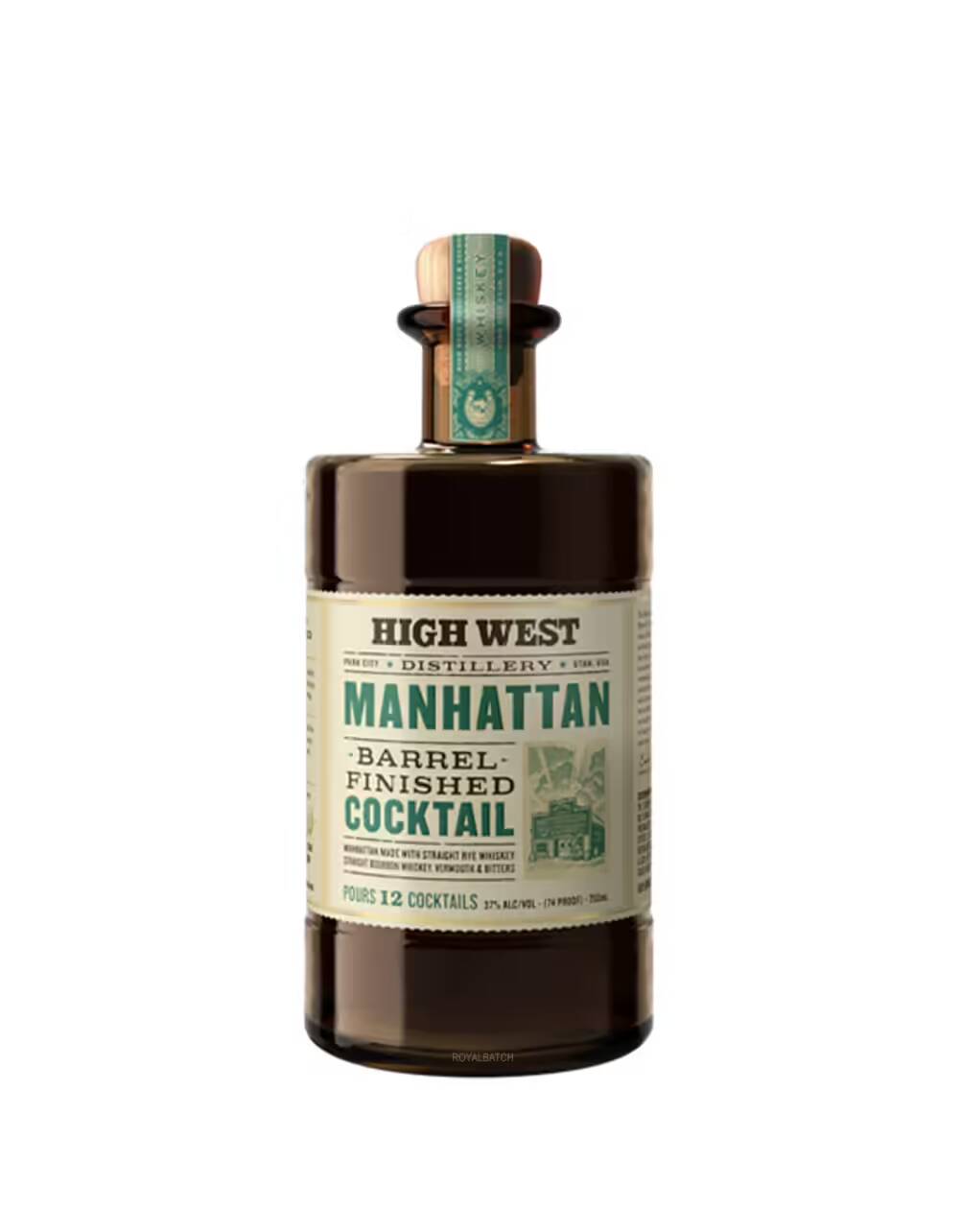 High West Manhattan Barrel Finished Cocktail 375ml