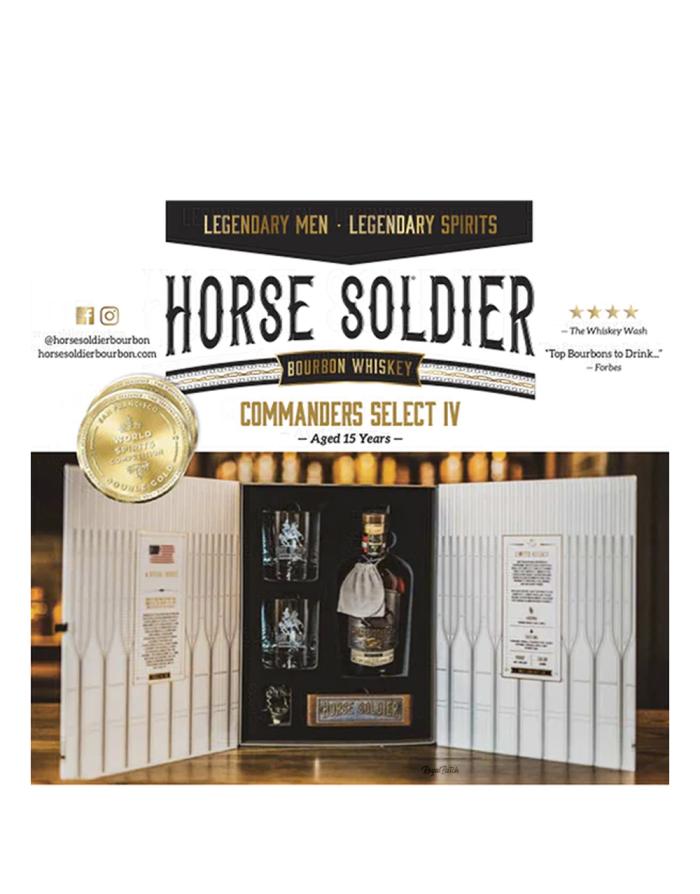 Horse Solder Commanders Select IV Gift Set 15 Year Old Bourbon Whiskey